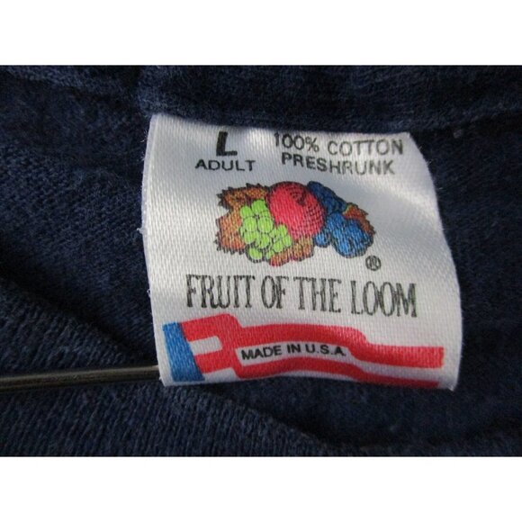 Vintage Single Stitch Shirt Men's Large Mount Rushmore South Dakota Blue 90s - Picture 9 of 9